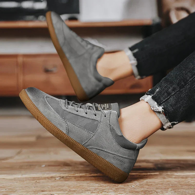 Herr Sneakers Med Halkfri Sula Och Detaljerad Söm