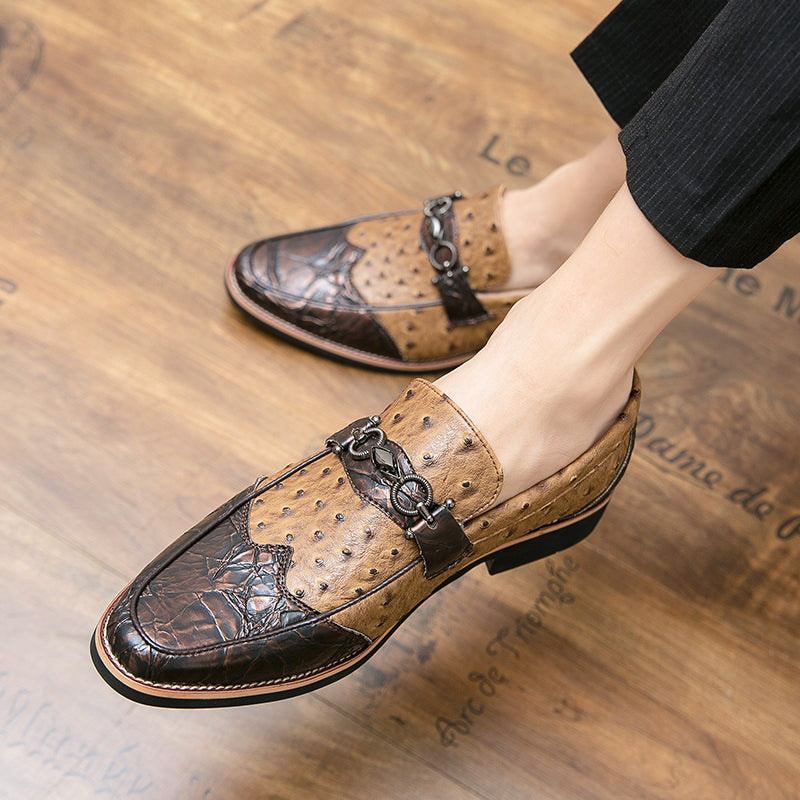 Herr Slip-On Loafers med Texturerad Ovandel