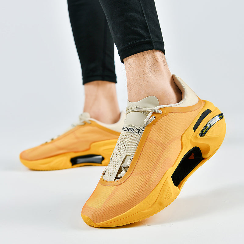 Herrsneakers med skumdämpning, strukturerad ovandel och gummigrepp