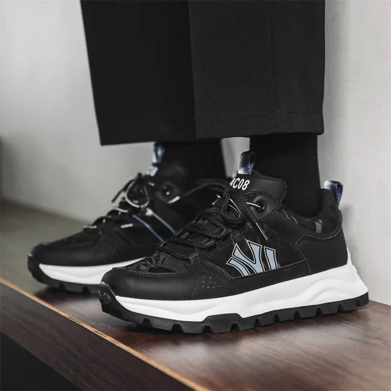 Herr Sneakers med Vadderad Innersula och Hållbar Yttersula