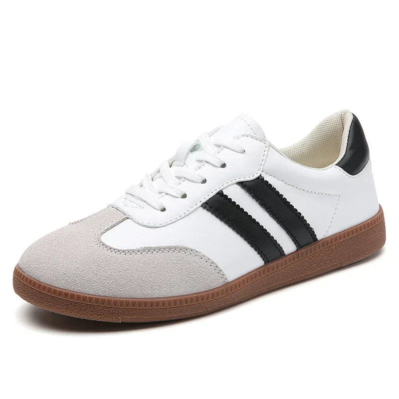 Låga Sneakers För Kvinnor Med Vadderade Innersulor Och Vadderad Klack