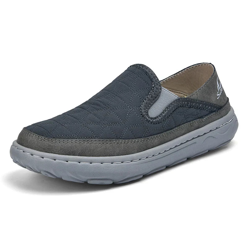 Herr Slip-On Loafers Quiltad Ovandel Elastiska Paneler Flexibel Sula