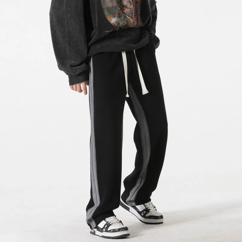 Herr Sweatpants Lössittande med Dragsko i Midjan