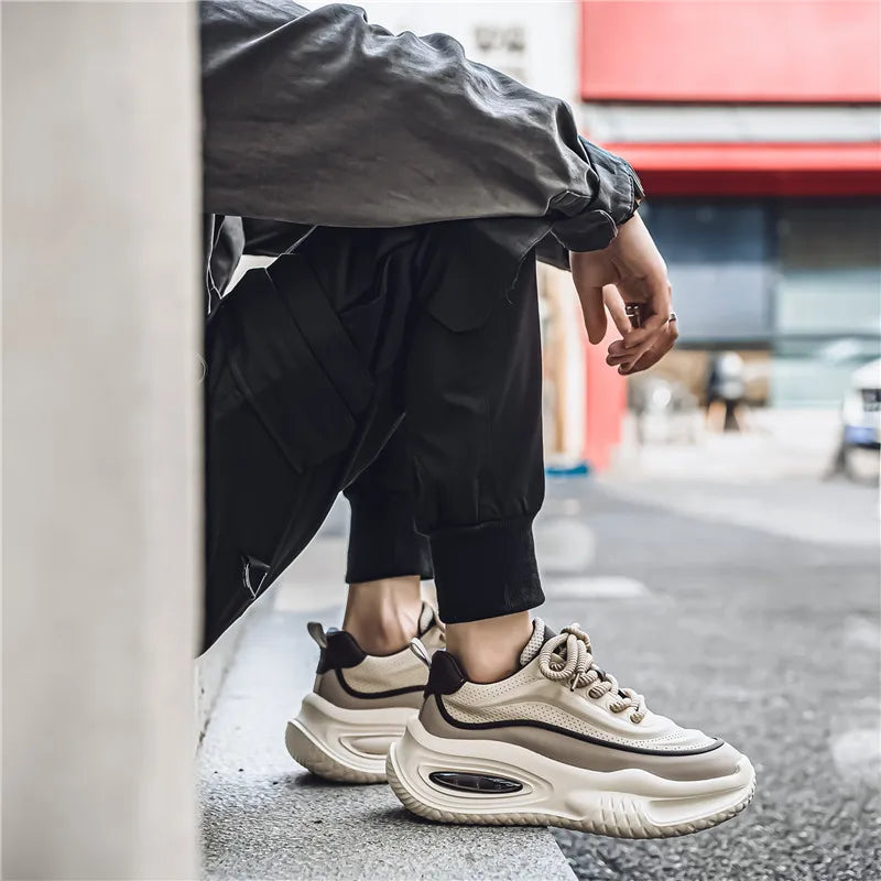 Herrsneakers Retro Mesh-Överdel Tjock Sula