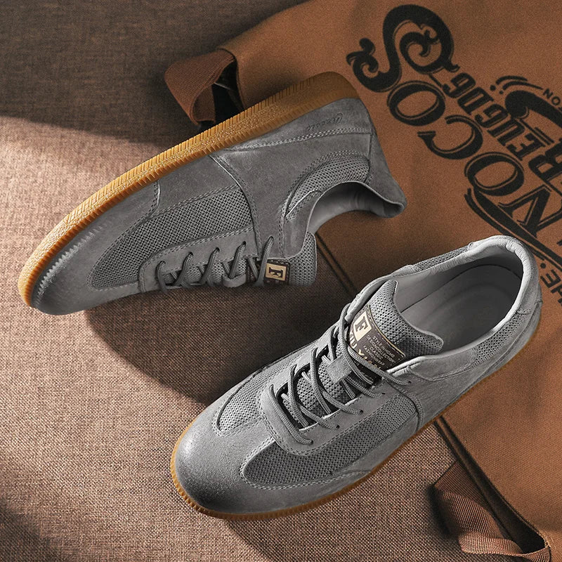 Herr Sneakers Med Halkfri Sula Och Detaljerad Söm