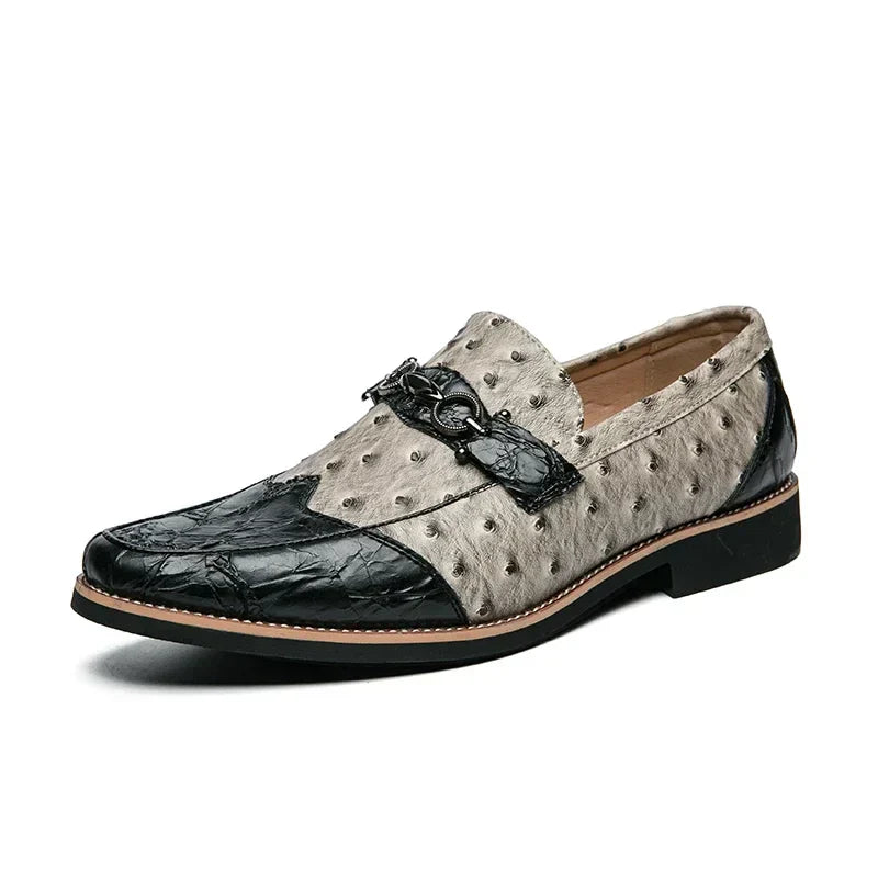 Herr Slip-On Loafers med Texturerad Ovandel