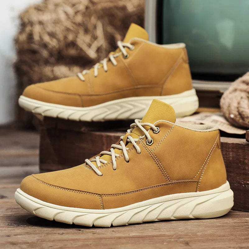 Herr Höga Sneakers Med Dämpad Innersula Och Halkfri Sula