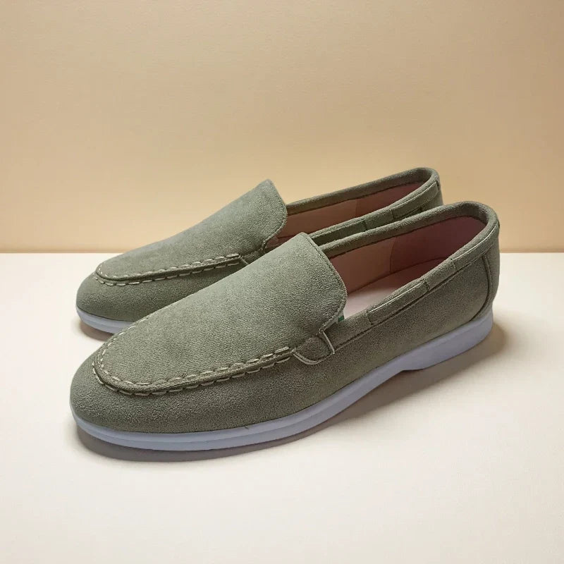 Premium Slip-On Loafers För Män Med Sydd Ovandel