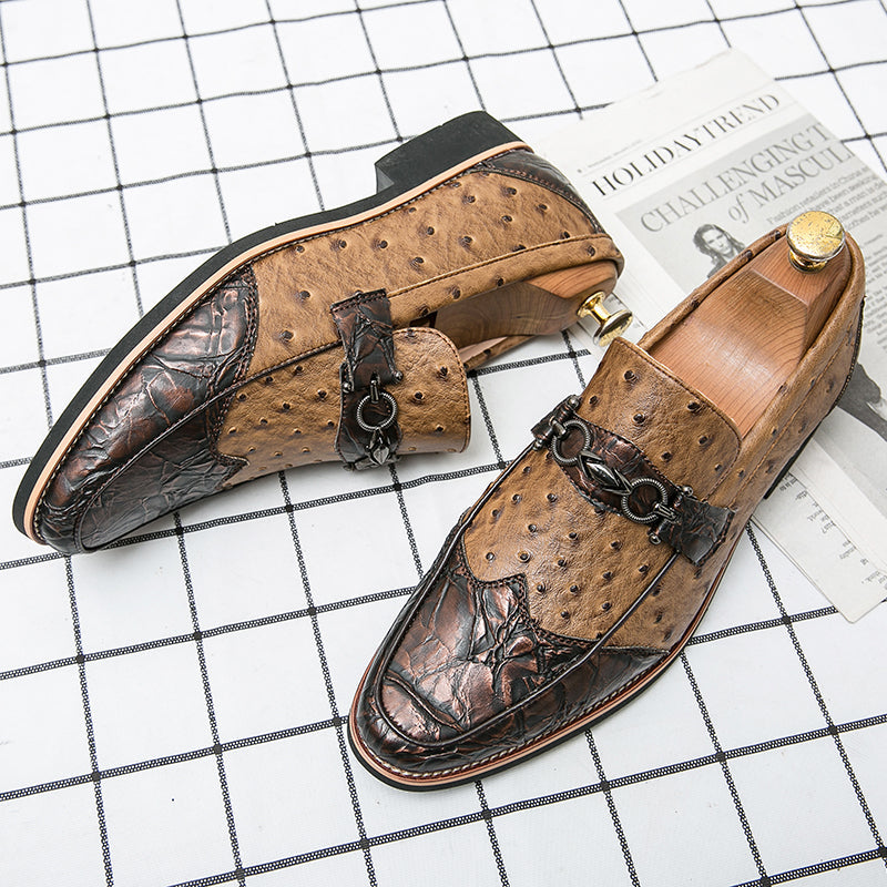 Herr Slip-On Loafers med Texturerad Ovandel