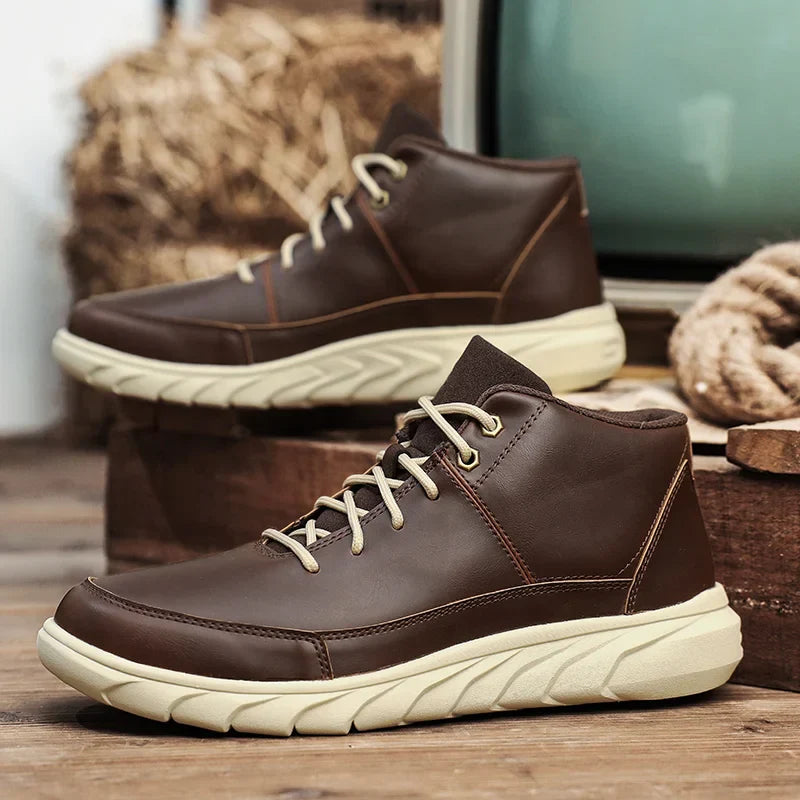 Herr Höga Sneakers Med Dämpad Innersula Och Halkfri Sula