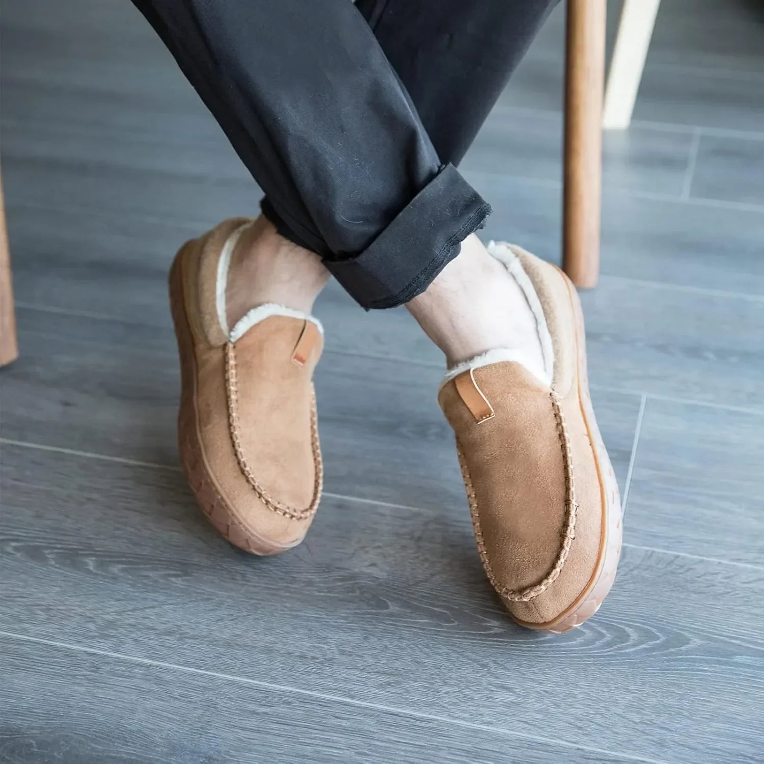 Herr Höst Loafers Med Plyschfoder EVA Halkfri Slip-On