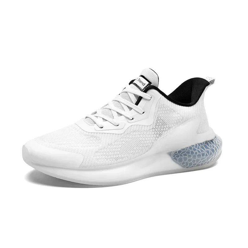 Herrsneakers Andningsbara Mesh-Detaljer, Dämpade Sular, Lätta