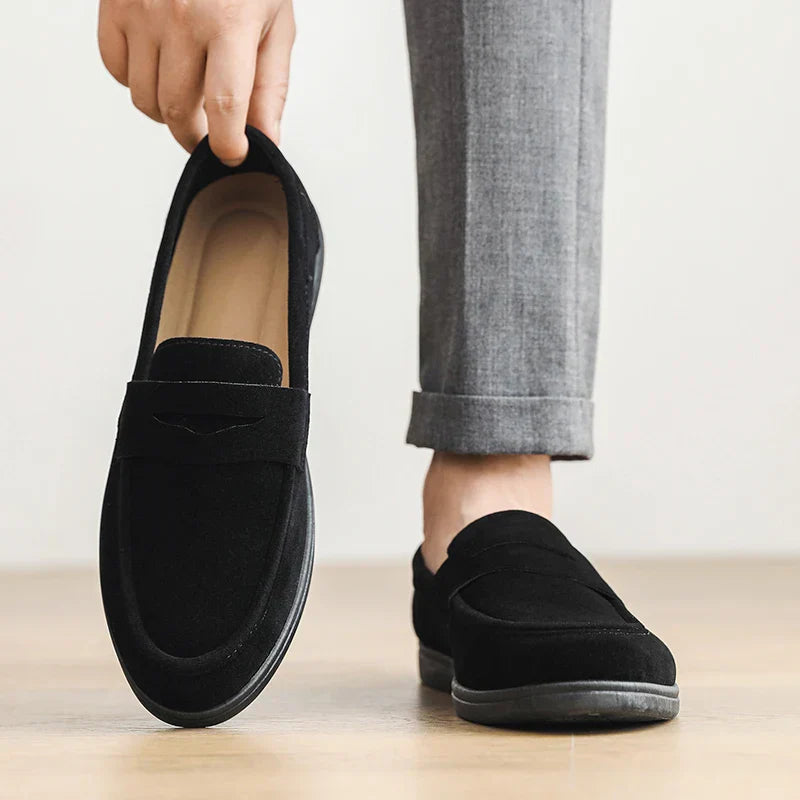 Herrloafers med Penny-Rem, Matt Yta och Dämpad Innersula