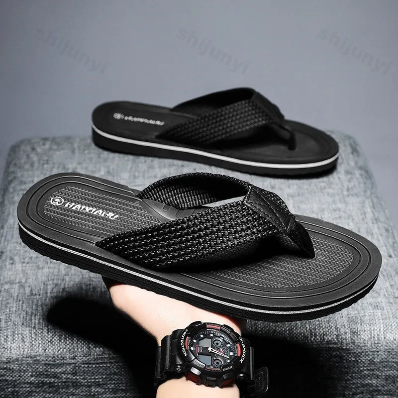 Herr Flip-Flops Med Vaddering Och Slip-On-Sandaler