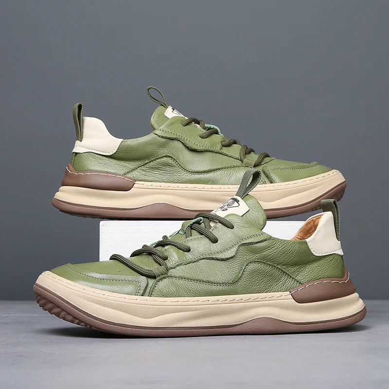 Herr Sneakers Med Dämpad Innersula Vadderad Krage Och Gummisula
