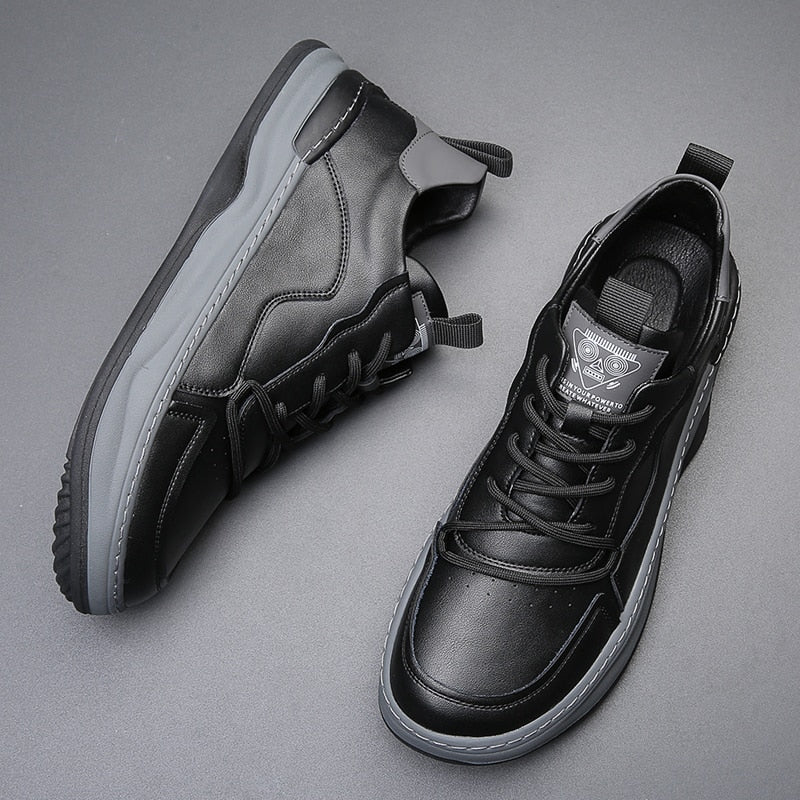Herr Sneakers Med Dämpad Innersula Vadderad Krage Och Gummisula