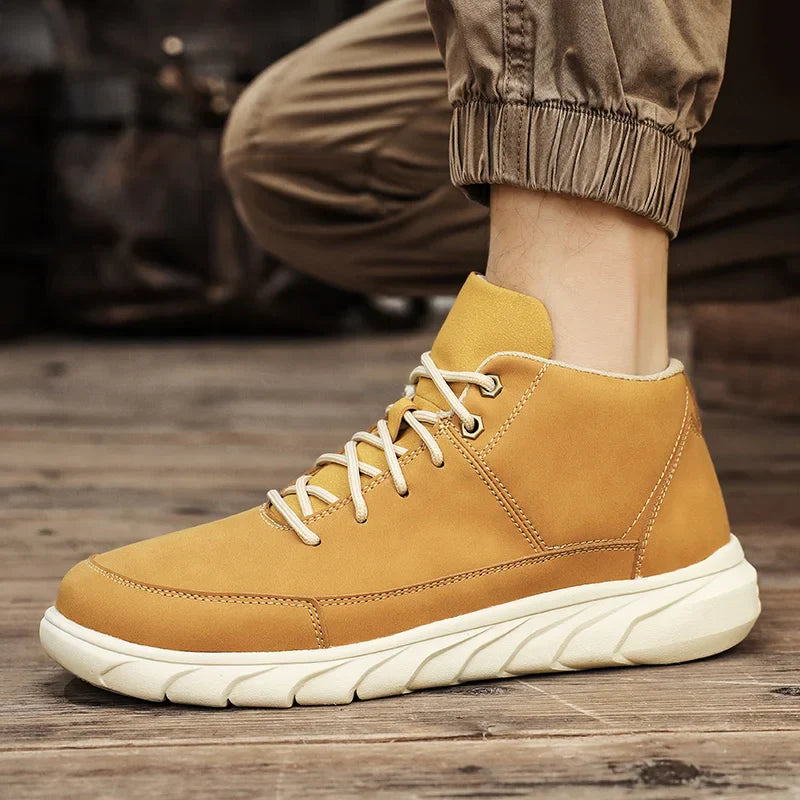 Herr Höga Sneakers Med Dämpad Innersula Och Halkfri Sula