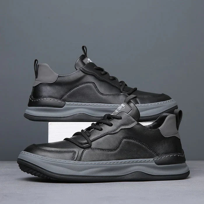 Herr Sneakers Med Dämpad Innersula Vadderad Krage Och Gummisula