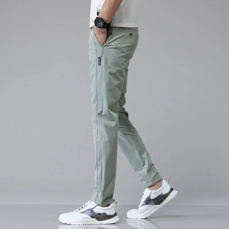 Herr Stretchbyxor Slim Fit Andningsbar Mjuk Känsla