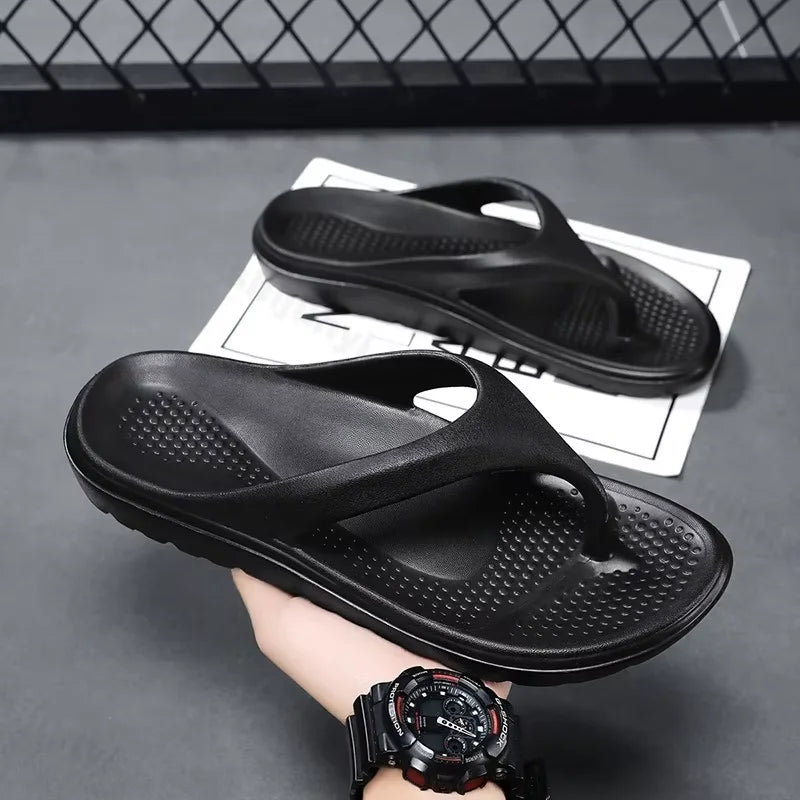 Herr Flip-Flops Med Vaddering Och Slip-On-Sandaler