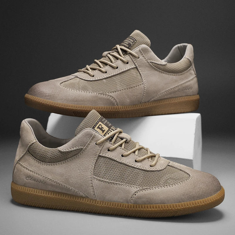 Herr Sneakers Med Halkfri Sula Och Detaljerad Söm
