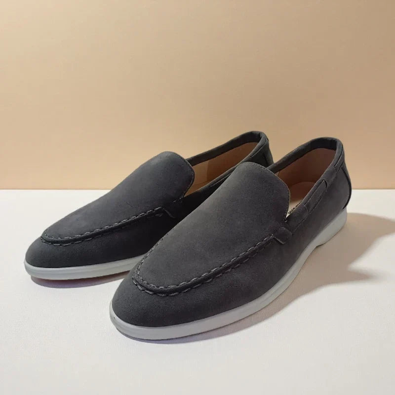 Premium Slip-On Loafers För Män Med Sydd Ovandel