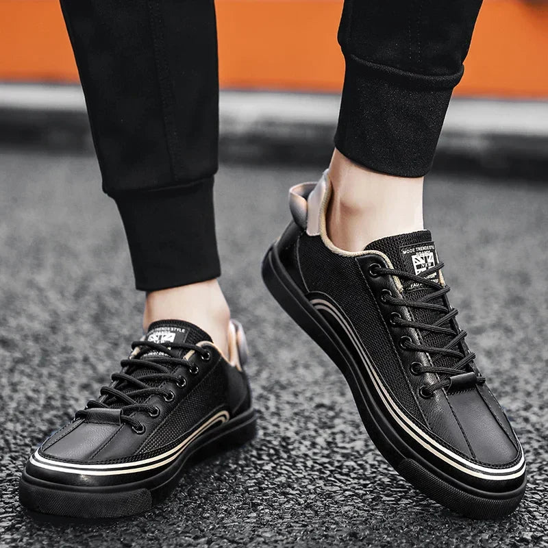 Herr Andningsbara Mesh Sneakers Ortopediska Snörskor
