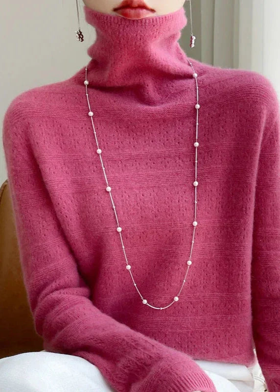 Damtröja Med Polotröja Och Subtilt Mönster