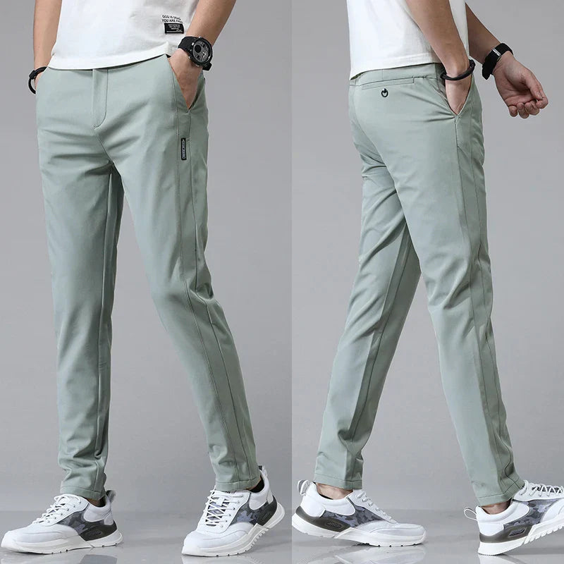 Herr Stretchbyxor Slim Fit Andningsbar Mjuk Känsla