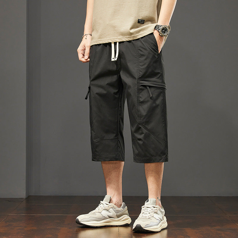 Herrshorts med cargomodell, multi-fickor och justerbar midja