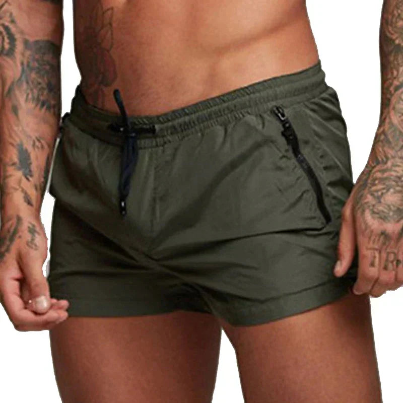 Sommarbadshorts För Män Med Dragkedjefickor