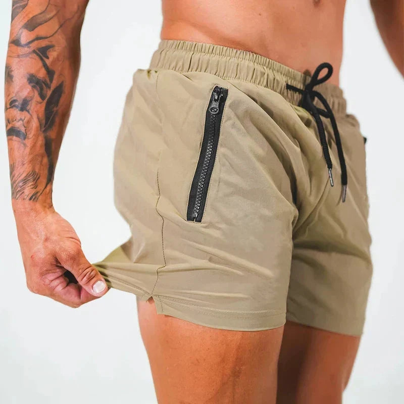 Sommarbadshorts För Män Med Dragkedjefickor