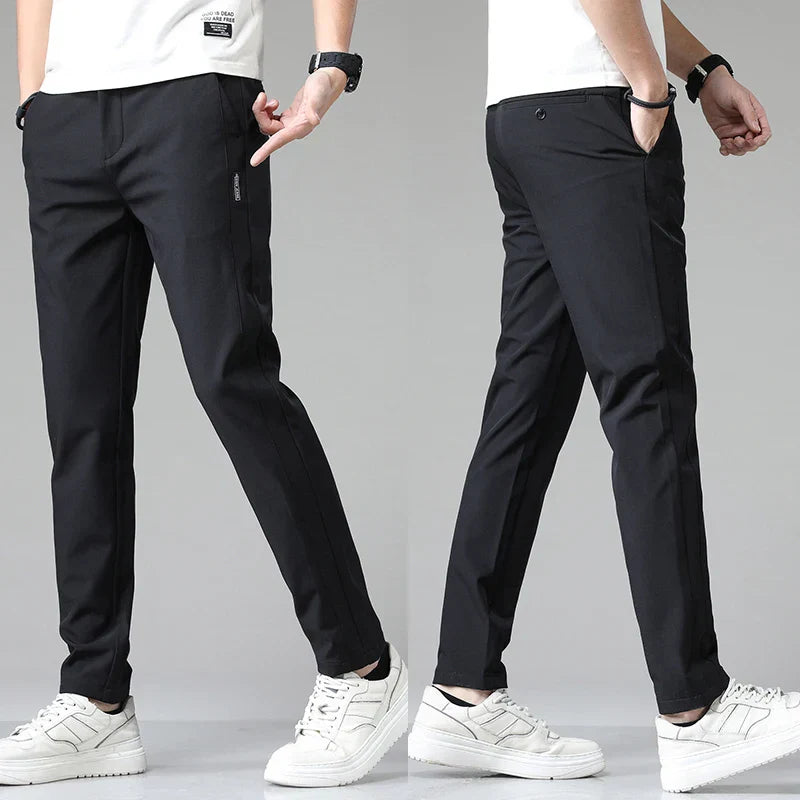 Herr Stretchbyxor Slim Fit Andningsbar Mjuk Känsla