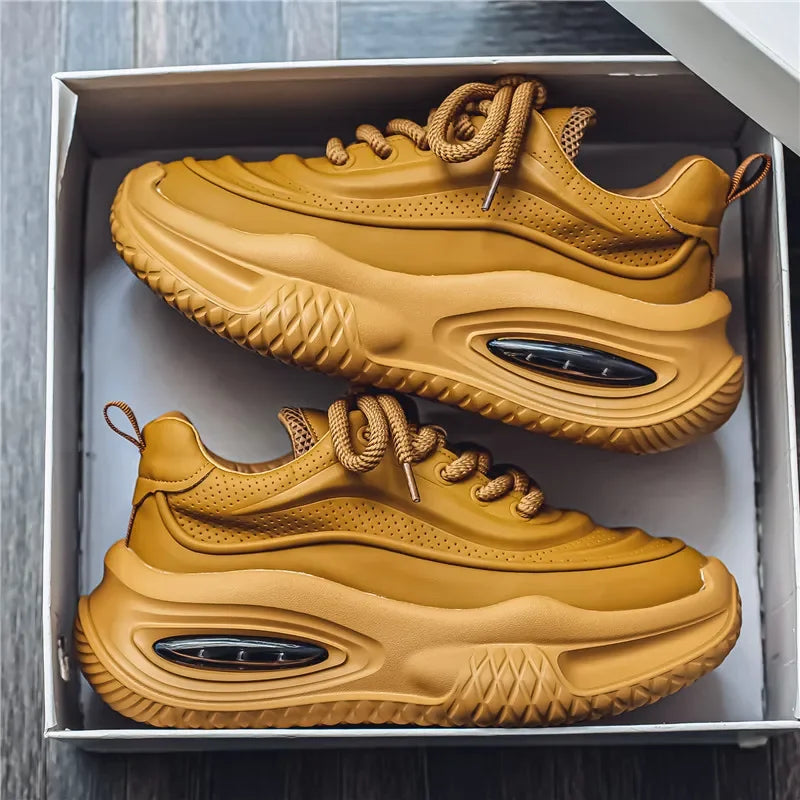 Herrsneakers Retro Mesh-Överdel Tjock Sula