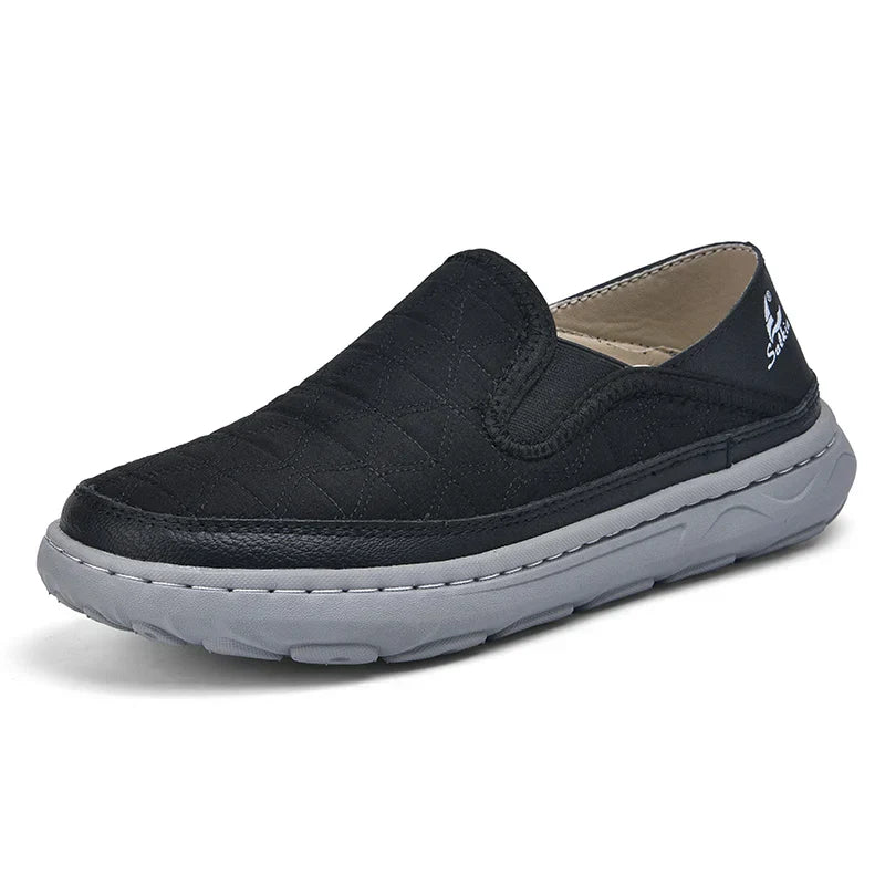Herr Slip-On Loafers Quiltad Ovandel Elastiska Paneler Flexibel Sula