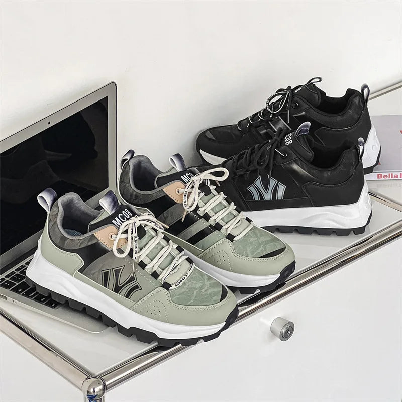 Herr Sneakers med Vadderad Innersula och Hållbar Yttersula