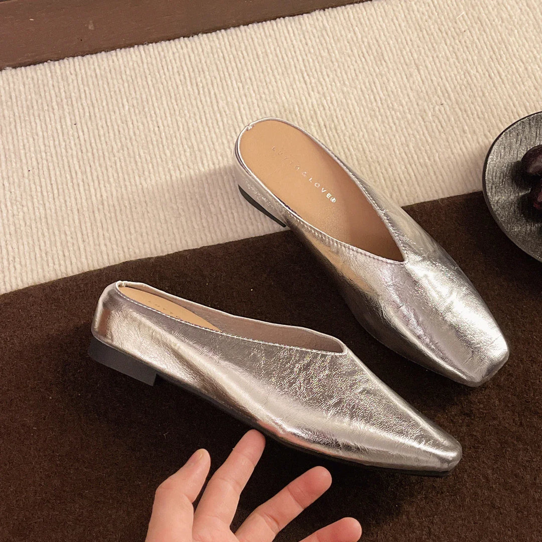 Kvinnor Slip-On Ballerinaskor Låg Skärning Med Stödsula