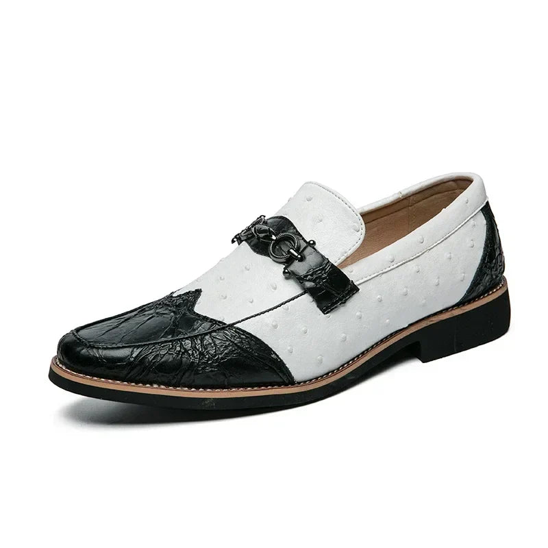 Herr Slip-On Loafers med Texturerad Ovandel