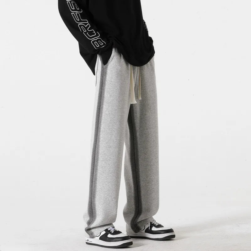 Herr Sweatpants Lössittande med Dragsko i Midjan