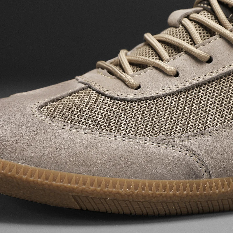 Herr Sneakers Med Halkfri Sula Och Detaljerad Söm