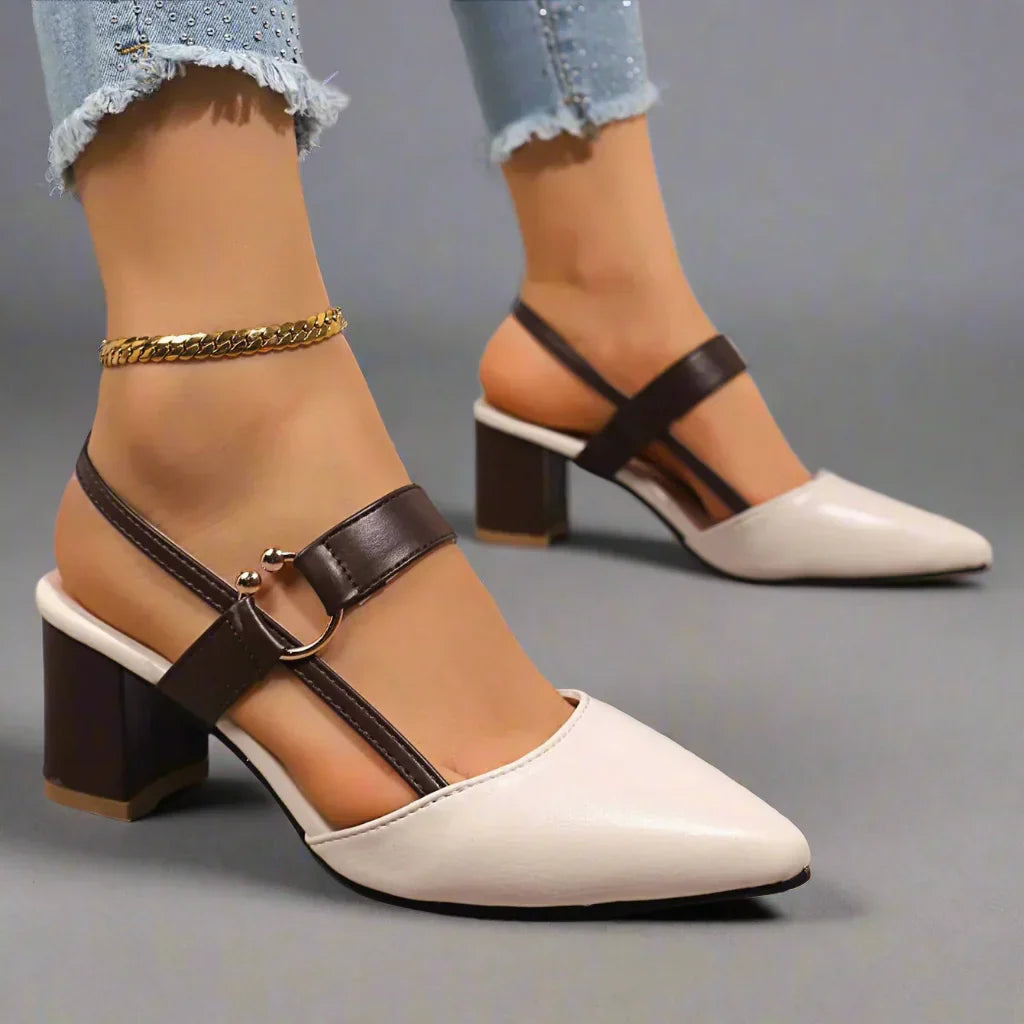 Kvinnors Slingback Blockklackskor med Bågstödsfunktion