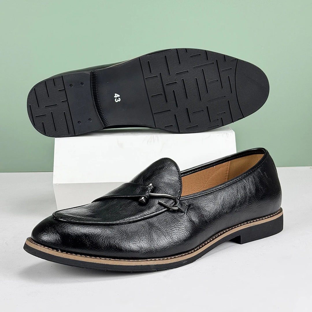 Herrloafers Slip-On Fishhook Accent Non-Slip