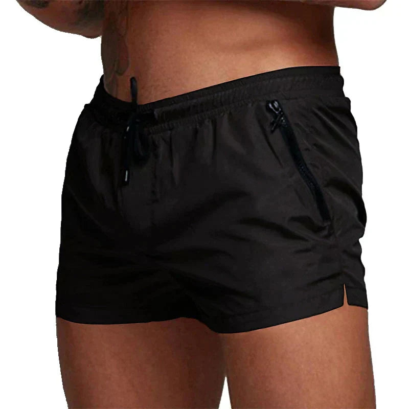 Sommarbadshorts För Män Med Dragkedjefickor