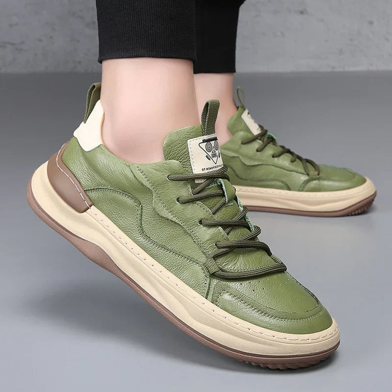 Herr Sneakers Med Dämpad Innersula Vadderad Krage Och Gummisula
