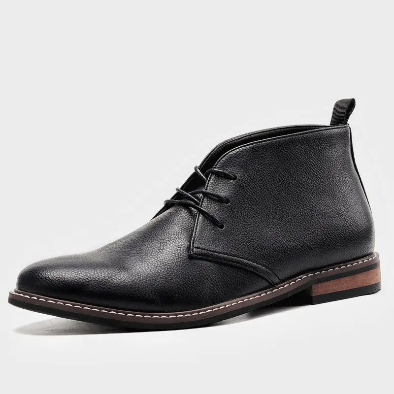 Chukka Boots för Herr med Handsydd Ovandel, Vadderad Innersula och Gummiyttersula