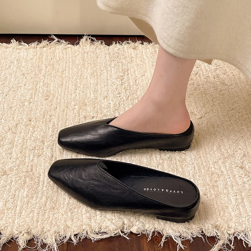 Kvinnor Slip-On Ballerinaskor Låg Skärning Med Stödsula