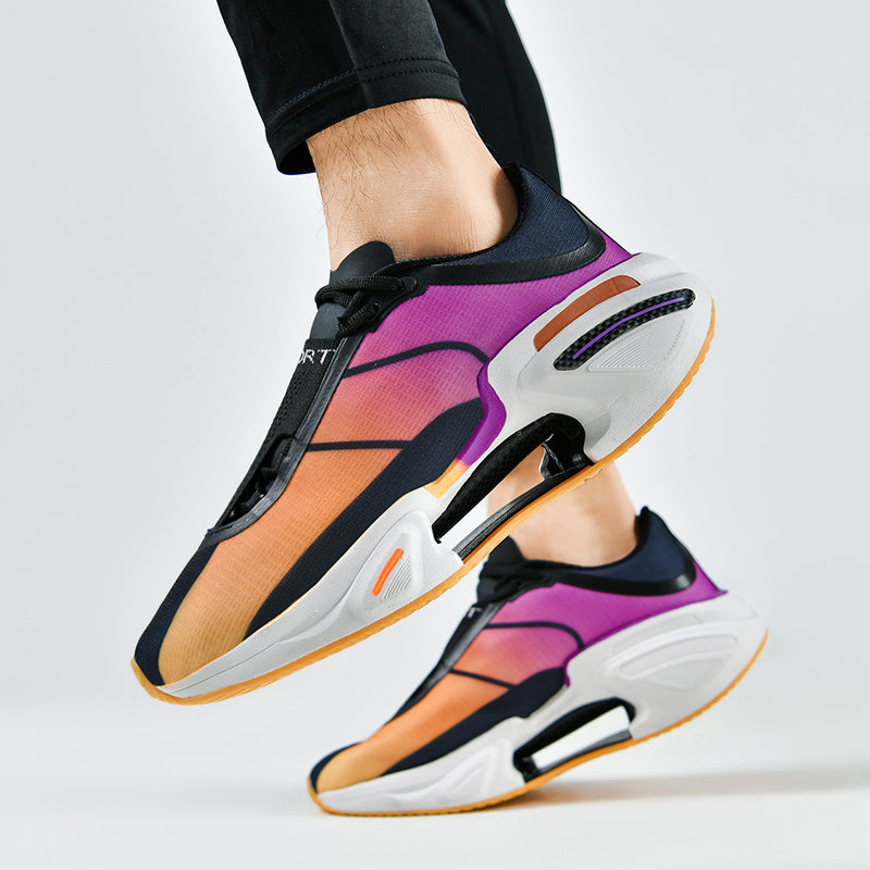 Herrsneakers med skumdämpning, strukturerad ovandel och gummigrepp