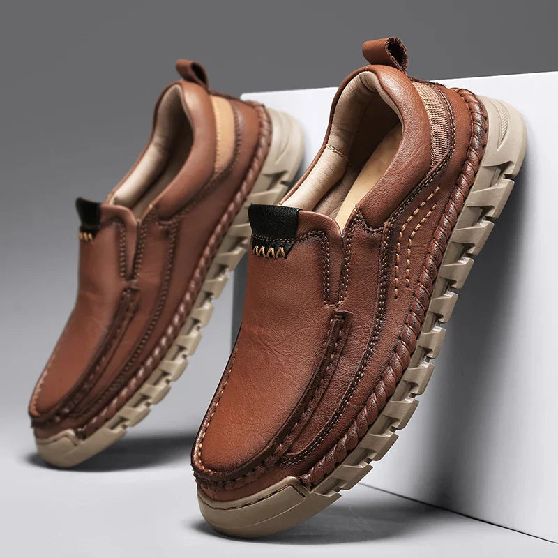 Herr Slip On Skor med Dämpad Innersula och Flexibel Sula