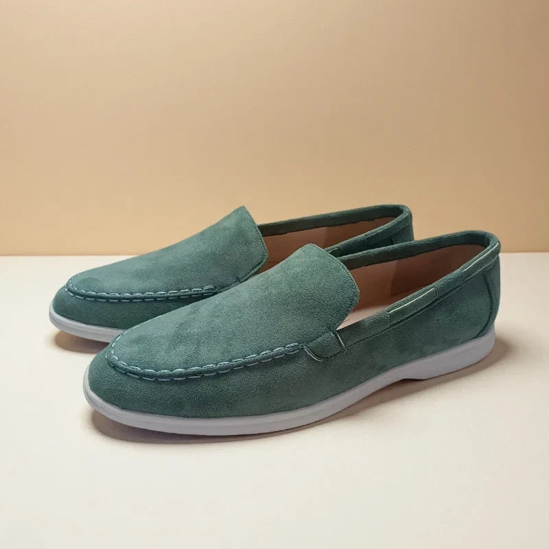 Premium Slip-On Loafers För Män Med Sydd Ovandel