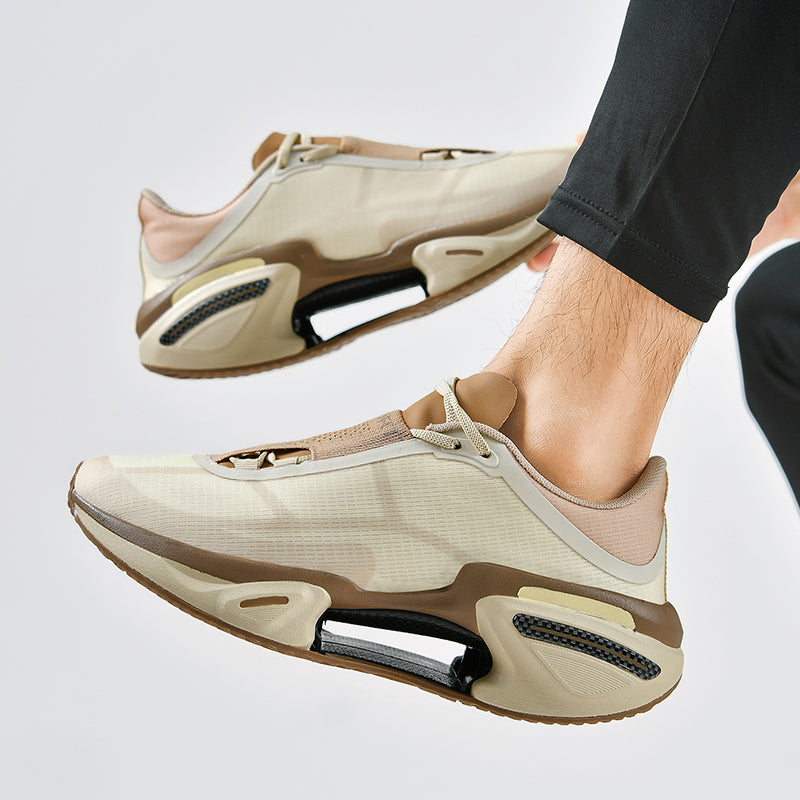 Herrsneakers med skumdämpning, strukturerad ovandel och gummigrepp